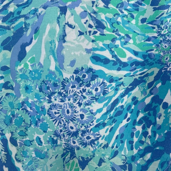 Lilly Pulitzer Hey Hey Soliel Popover Skipper in Blue Haven, SPF 50+, Size Small - Picture 5 of 8